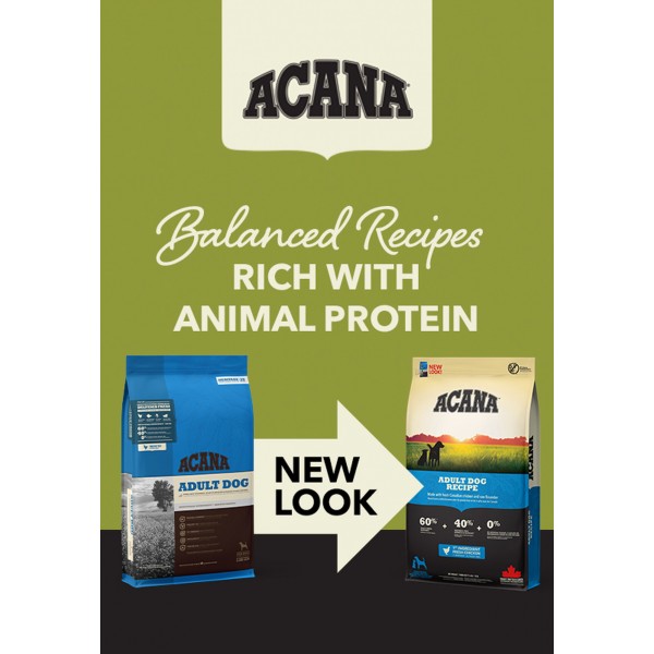 Acana Dog Food Heritage Adult Recipe 2kg