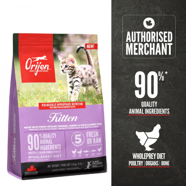 Orijen Cat Dry Food Kitten Recipe 1.8kg