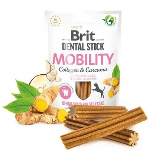 Brit Dog Dental Stick Mobility w/Curcuma & Collagen 7pcs