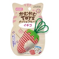 Marukan Cat Toys Dental Cotton Strawberry Mesh