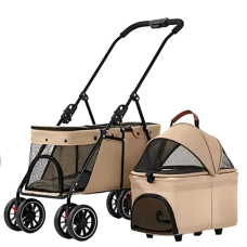 Rubeku Pet Stroller 105 Brown Rubeku Pet Stroller 105 Brown