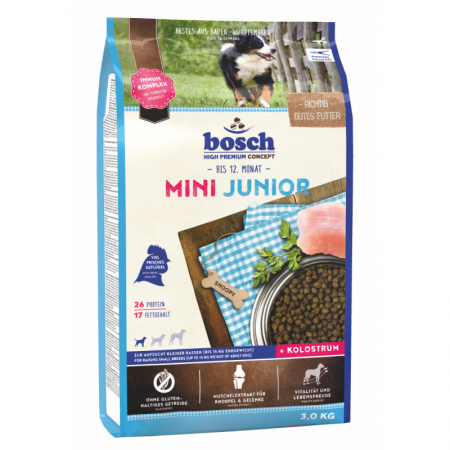 Bosch High Premium Mini Junior Dog Dry Food 3kg