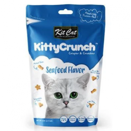 Kit Cat Kitty Crunch Seafood Flavour 60g (3 Packs)