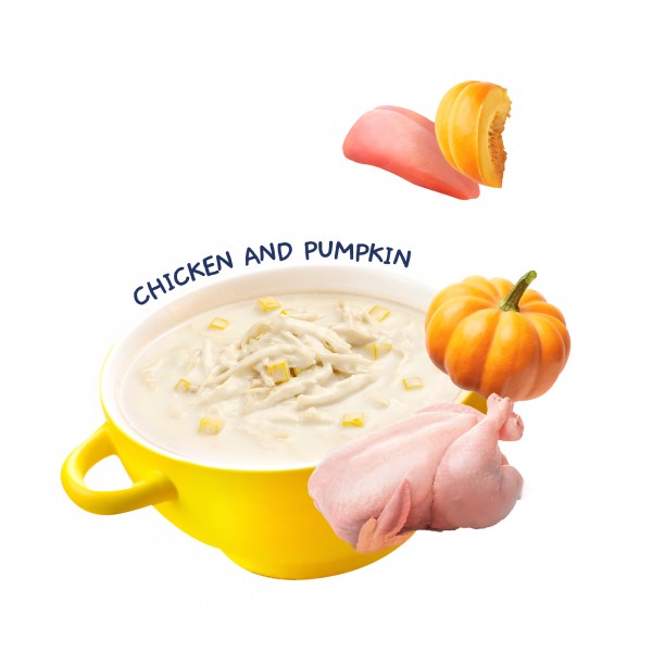 Moochie Cat Pouch Creamy Broth Chicken & Pumpkin 40g