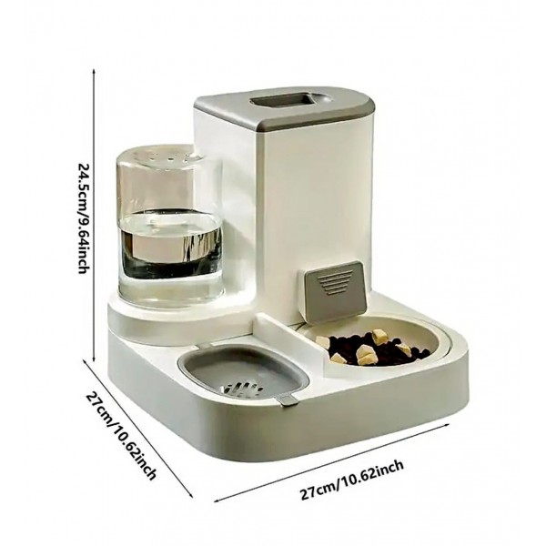 Plouffe Food and Water Feeder Blue