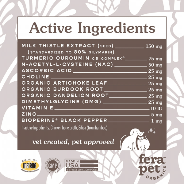Fera Pet Organics Pet Supplement Liver Support 60 scoops
