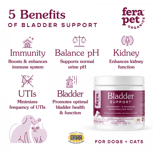 Fera Pet Organics Pet Supplement Bladder Support 60 scoops