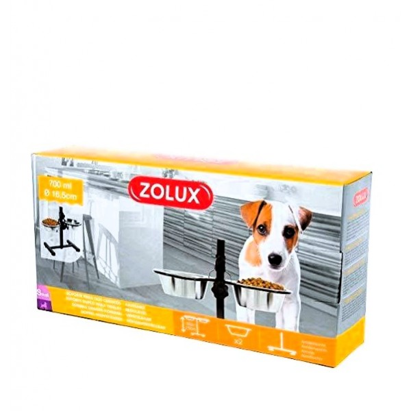 Zolux Dog Adjustable Bowl Stand Small