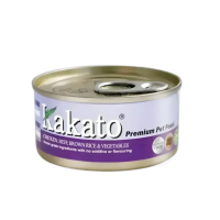 Kakato Pet Food Premium Chic/Beef/Brown Rice & Veg 70g X12
