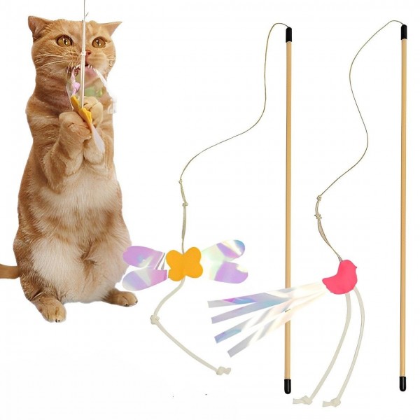 Petz Route Cat Toy Rustling Stick Butterfly