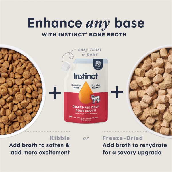 Instinct Cat Bone Broth Grass-Fed Beef 16oz