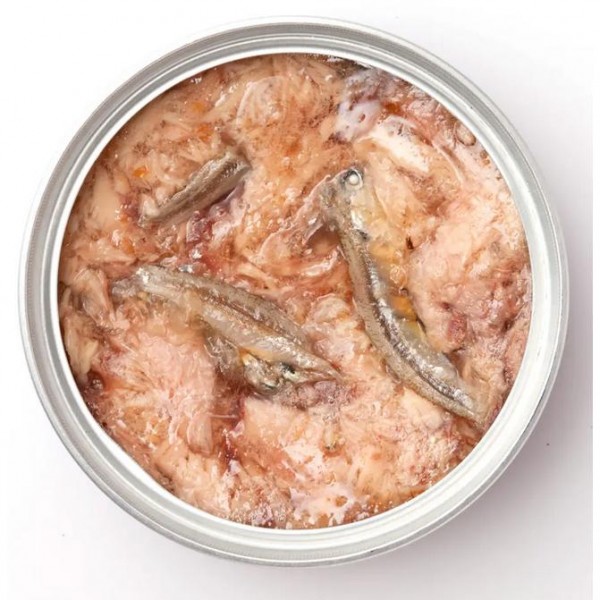 Sanyo Tama No Densetsu Tuna with Small Fish in Jelly 70g (24 Cans)