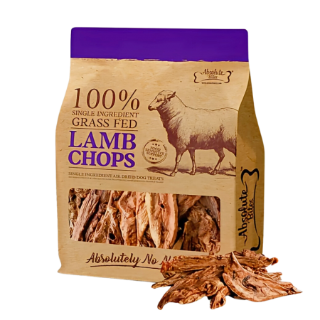 Absolute Bites Dog Treats Chew Air Dried Lamb Chop 150g
