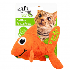 AFP Cat Toy Green Rush Goldfish with Catnip