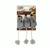 AFP Cat Toy Lamb The Triplets Mouse Grey