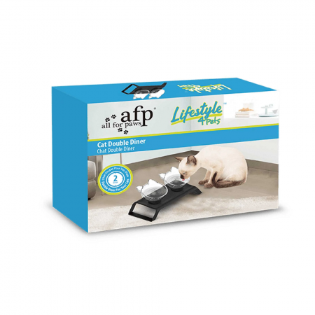 AFP Cat Dish Elevated Double Diner (2x200ml)