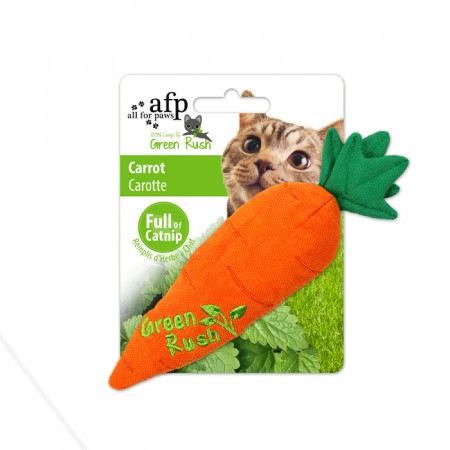 AFP Green Rush Natural Catnip Carrot Cat Toy