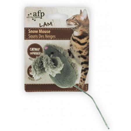AFP Lamb Snow Mouse Grey Cat Toy