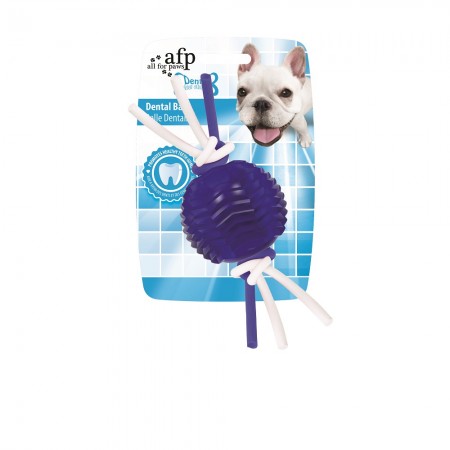 AFP Dental Chew Flexi Rope Dental Ball Dog Toy Blue