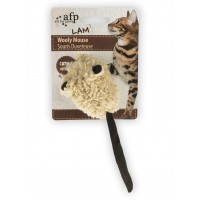 AFP Cat Toy Lamb Wooly Mouse with Sound Brown 