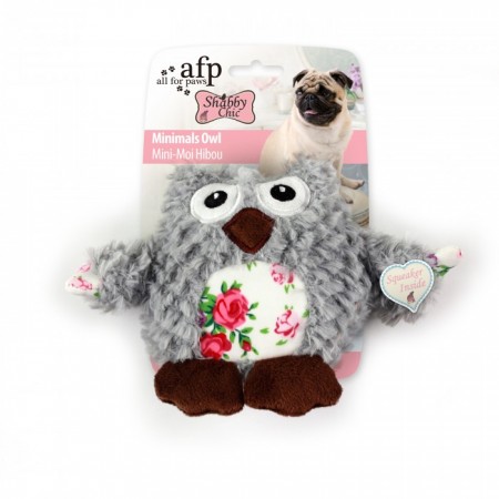 AFP Shabby Chic Minimal Owl Dog Toys