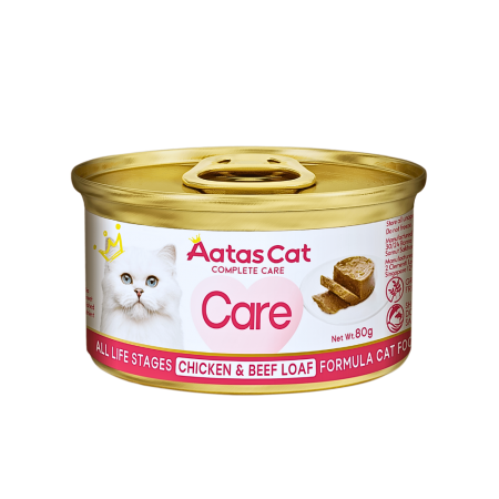 Aatas Cat Complete Care Chicken & Beef Loaf 80g x24