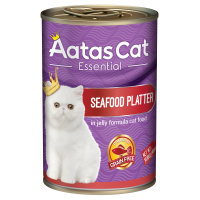 Aatas Cat Essential Seafood Platter Canned Food 400g