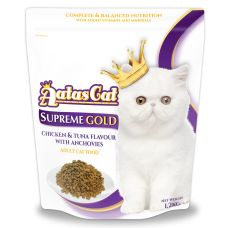 Aatas Cat Supreme Gold Chicken & Tuna Flavour With Anchovies 1.2kg