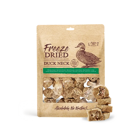 Absolute Bites Dog Treats Freeze-Dried Duck Neck 60g