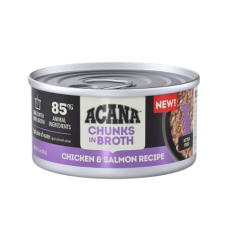 Acana Cat Canned Food Chunks In Broth Chic & Salmon for Kitten 85g