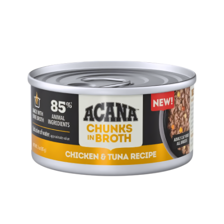 Acana Cat Canned Food Chunks In Broth Chic & Tuna 85g