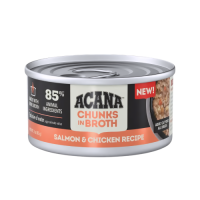 Acana Cat Canned Food Chunks In Broth Salmon & Chic 85g Acana Cat Canned Food Chunks In Broth Salmon & Chic 85g