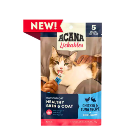Acana Cat Treats Lickables Puree Chic Tuna 14gx5