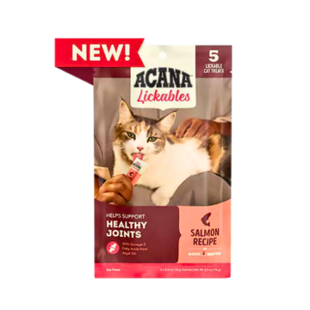 Acana Cat Treats Lickables Puree Salmon 14gx5