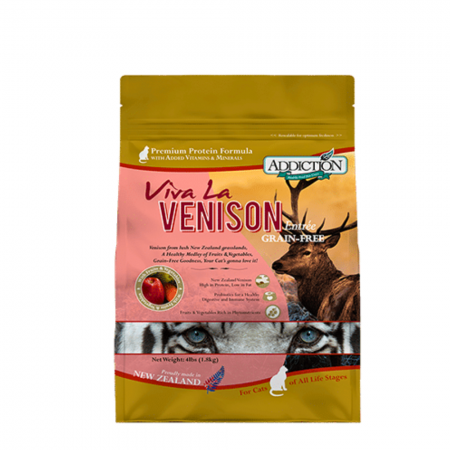 Addiction Cat Food Grain Free Viva La Venison for Complete & Balance 4lbs