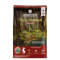 Addiction Dog Food Grain Free Viva La Venison for Sensitive Care 20lbs