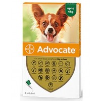 Advocate Flea and Worm Treatment for Small Dogs Up To 4kg 