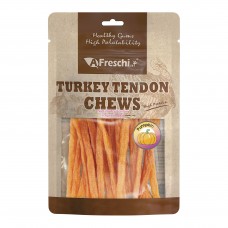 Afreschi Srl Soft Turkey Chew Tendon Strip - Pumpkin Dog Treat 120g (2 Packs) 