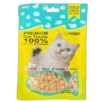 Agogo Cat Treat Premium Grade Chicken Jerky Bites 50g x3