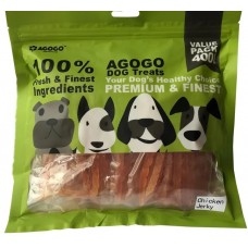 Agogo Dog Treat Chicken Jerky 400g