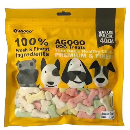 Agogo Dog Treat Deodorant Biscuit Small Bone 400g