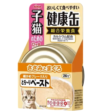 Aixia Canned Kenko-can Chic Fillet & Tuna Paste Kitten 40g
