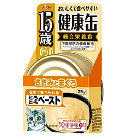 Aixia Canned Kenko-can Chic Fillet & Tuna Soft Paste 15yrs 40g x24