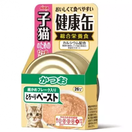 Aixia Canned Kenko-can Skipjack & Tuna Paste Kitten 40g x24