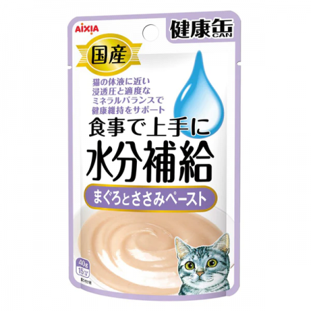 Aixia Cat Pouch Kenko Tuna & Chicken Paste 40g X 12