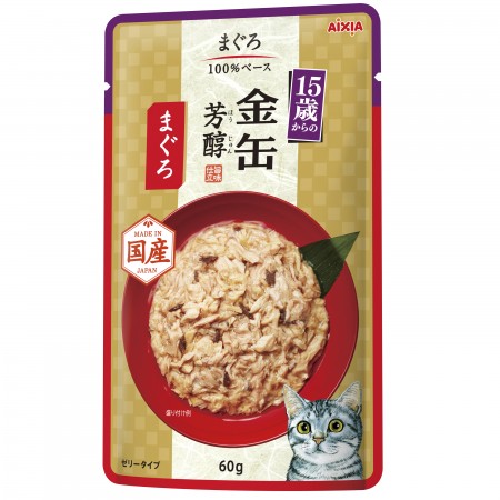 Aixia Kin Can Noko Toromi Rich Pouch Above 15 Years Old Tuna Cat Food 60g Carton (12 Packs)