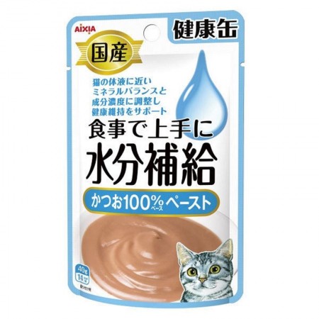 Aixia Kenko Pouch Water Supplement Skipjack Tuna Cat Food 40g Carton (12 Packs)