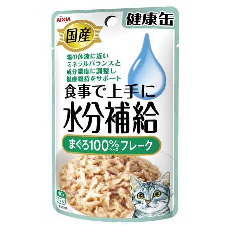 Aixia Cat Pouch Kenko Water Supplement Tuna Flakes 40g