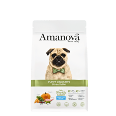 Amanova Dog Grain-Free Dry Food Digestive Rabbit Puppy 2kg Amanova Dog Grain-Free Dry Food Digestive Rabbit Puppy 2kg