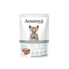 Amanova Cat Pouch Grain-Free Beef & Chicken 85g
